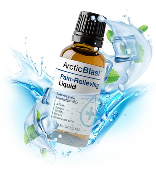 ArcticBlast single bottle with water splash